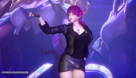 [MMD] Exid - Me & you Ahri Akali Evelynn sexy striptease dance League of Legends KDA