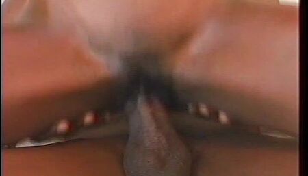 Young ebony hottie's first deep penetration