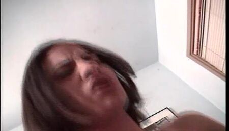 Hot vintage brunette model sucks and rides an adult cock