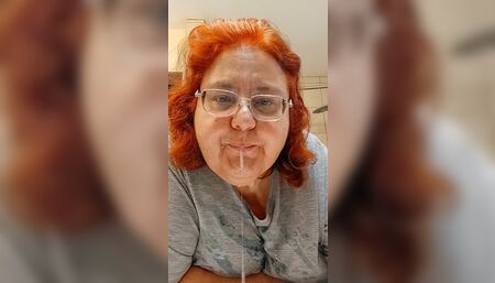 Ate too much threw  up and  nose a  mess