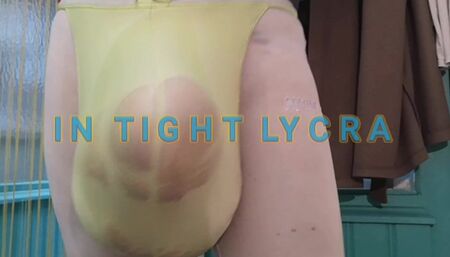 Bulging in see thru jock