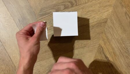 ASMR tearing small pieces of paper