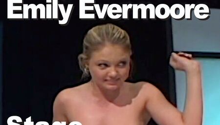 Emily Evermoore strips on stage & pees