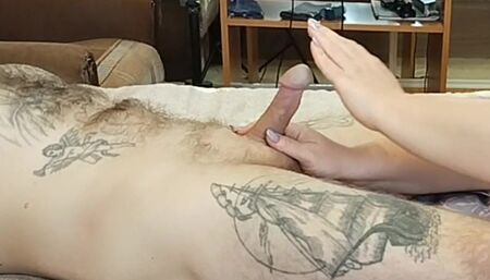 Cumshot after masturbation