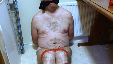 Naked bound and gagged man kept in a room 2