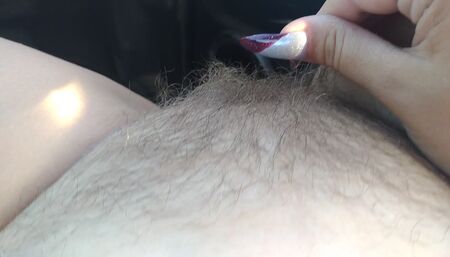 Has grown curls on her pubis