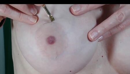 Nipples fetish ice cream honey clamps and tweezer