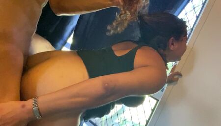 Hurry fuck my ass while i watch the driveway